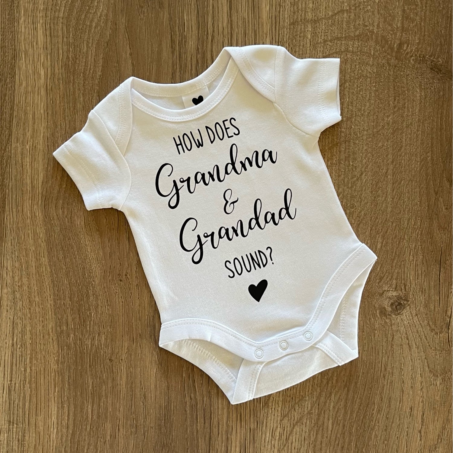 Baby announcement onesies