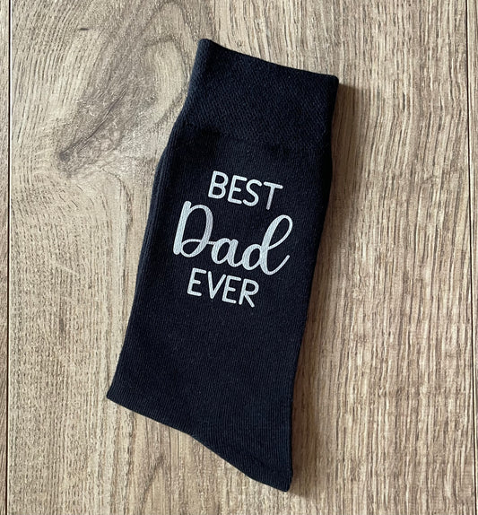 Best dad ever socks - silver