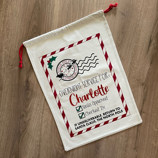 Personalised Santa Sack - Overnight service