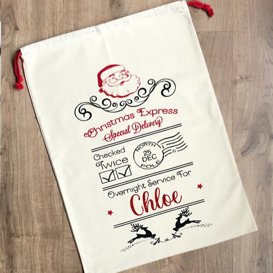 Personalised Santa Sack - Santa Christmas Express