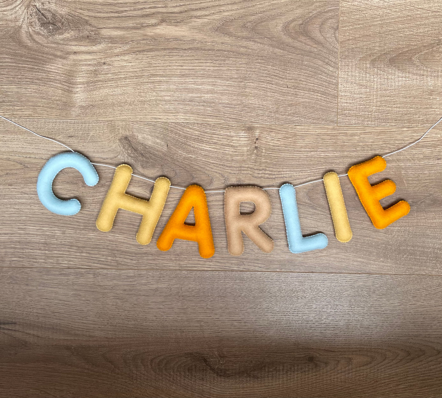 Handmade Personalised Name Felt Garland