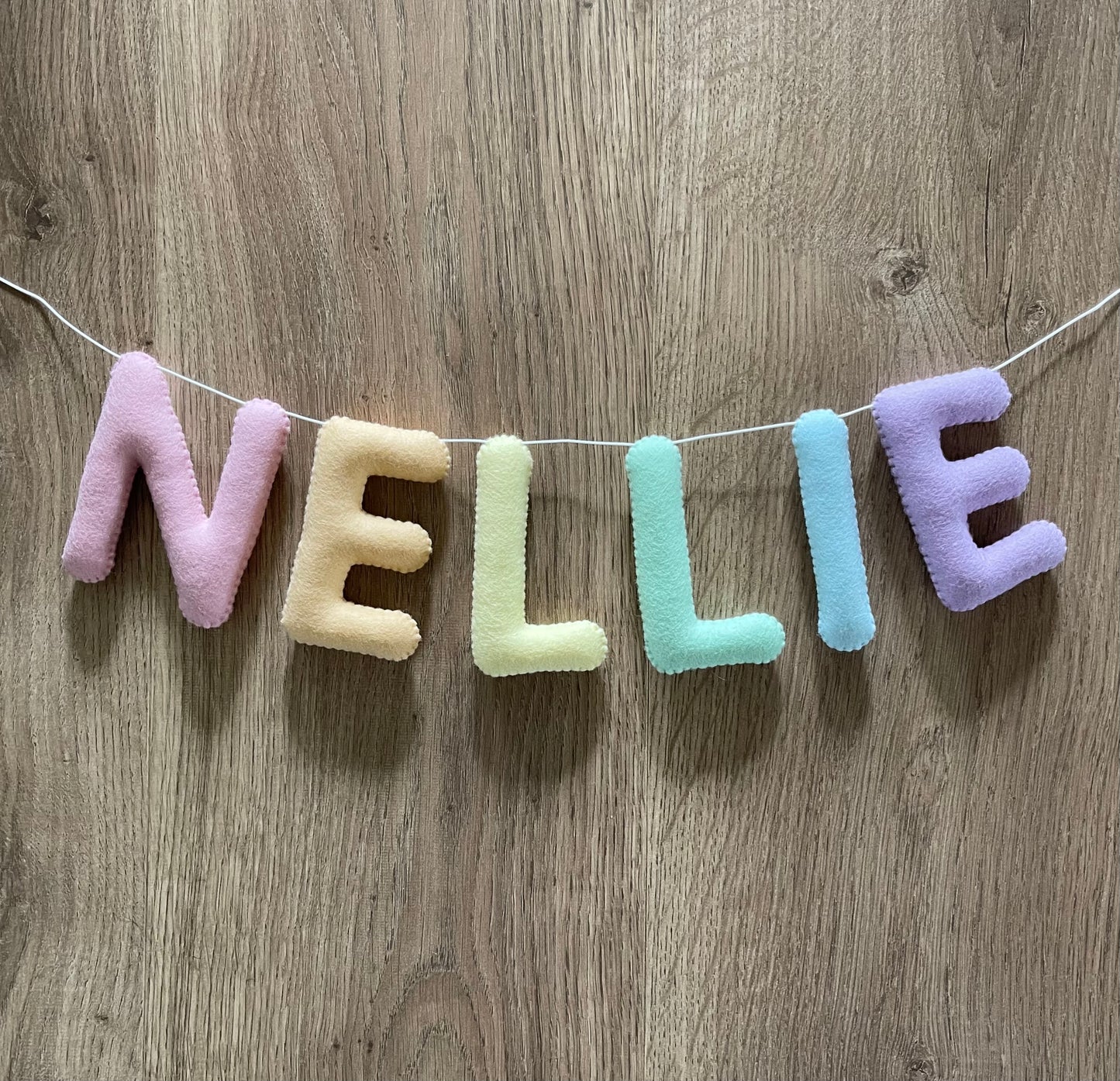 Handmade Personalised Name Felt Garland