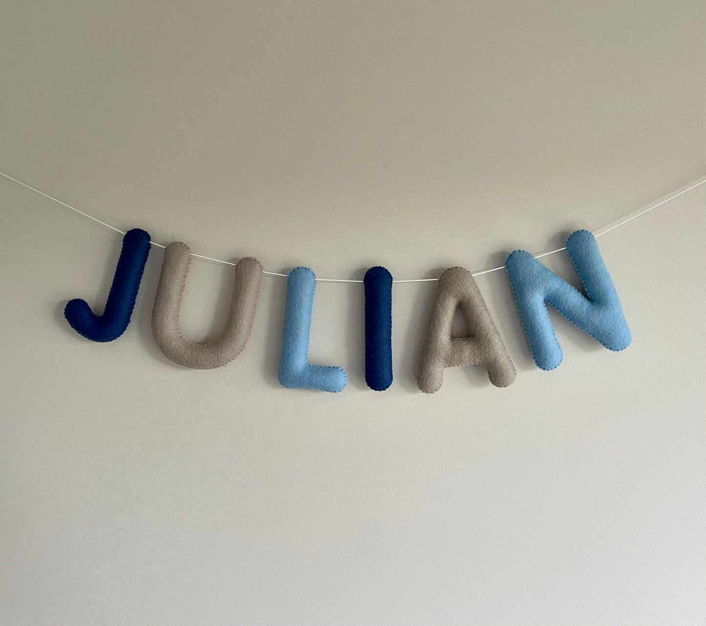 Handmade Personalised Name Felt Garland