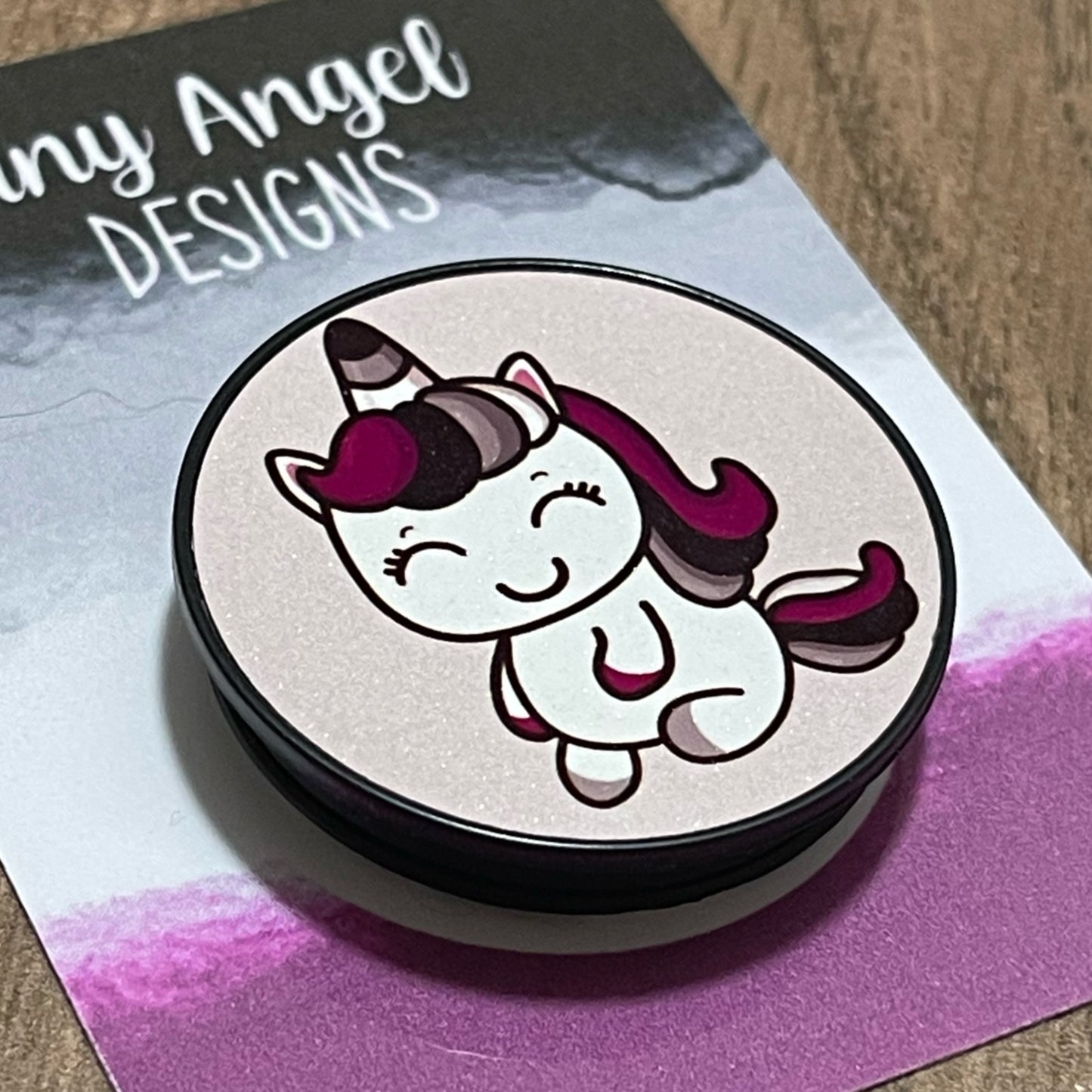 Asexual Unicorn Pop Socket