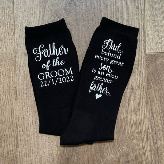 Personalised Father of the Groom socks