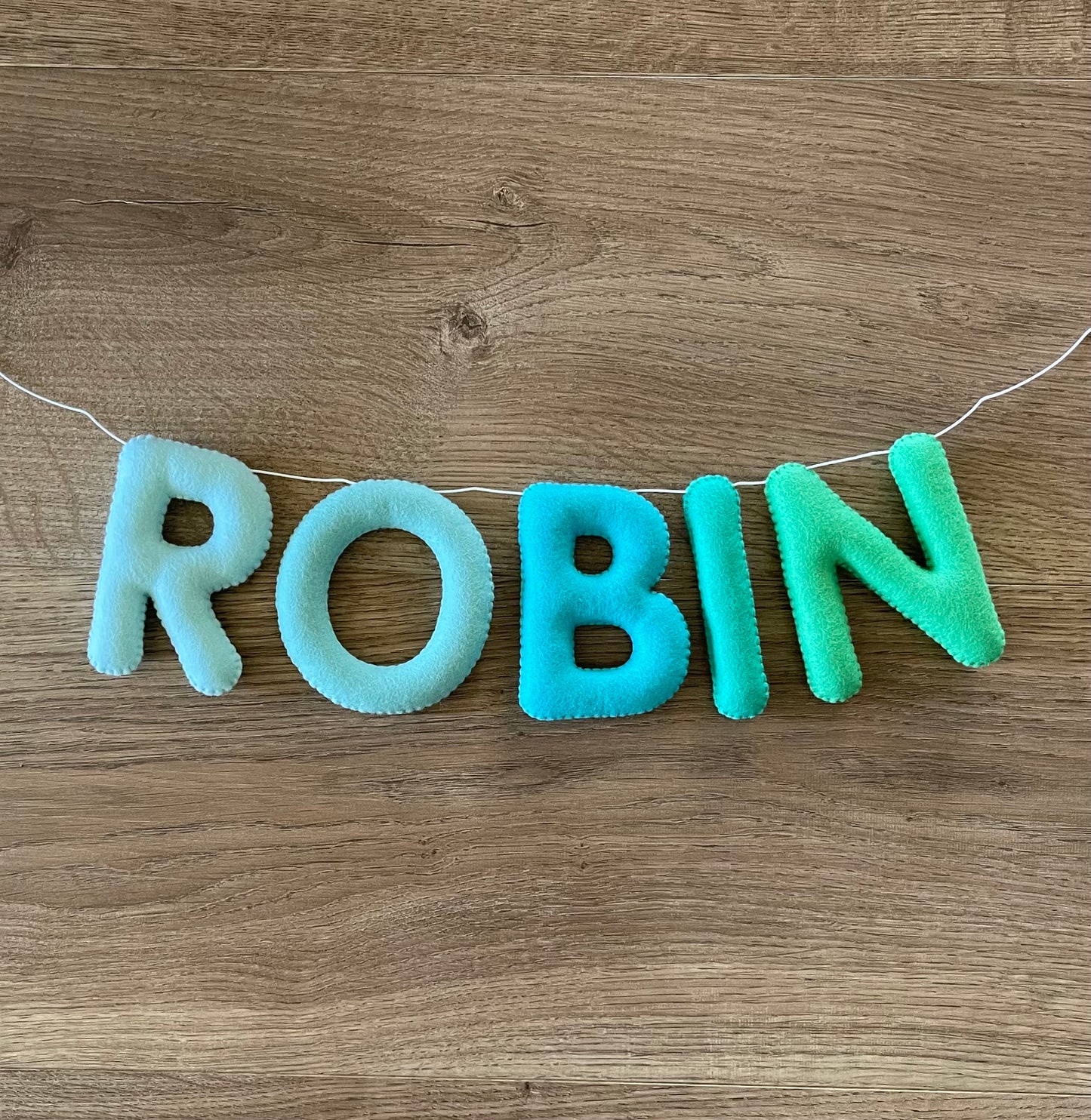 Handmade Personalised Name Felt Garland