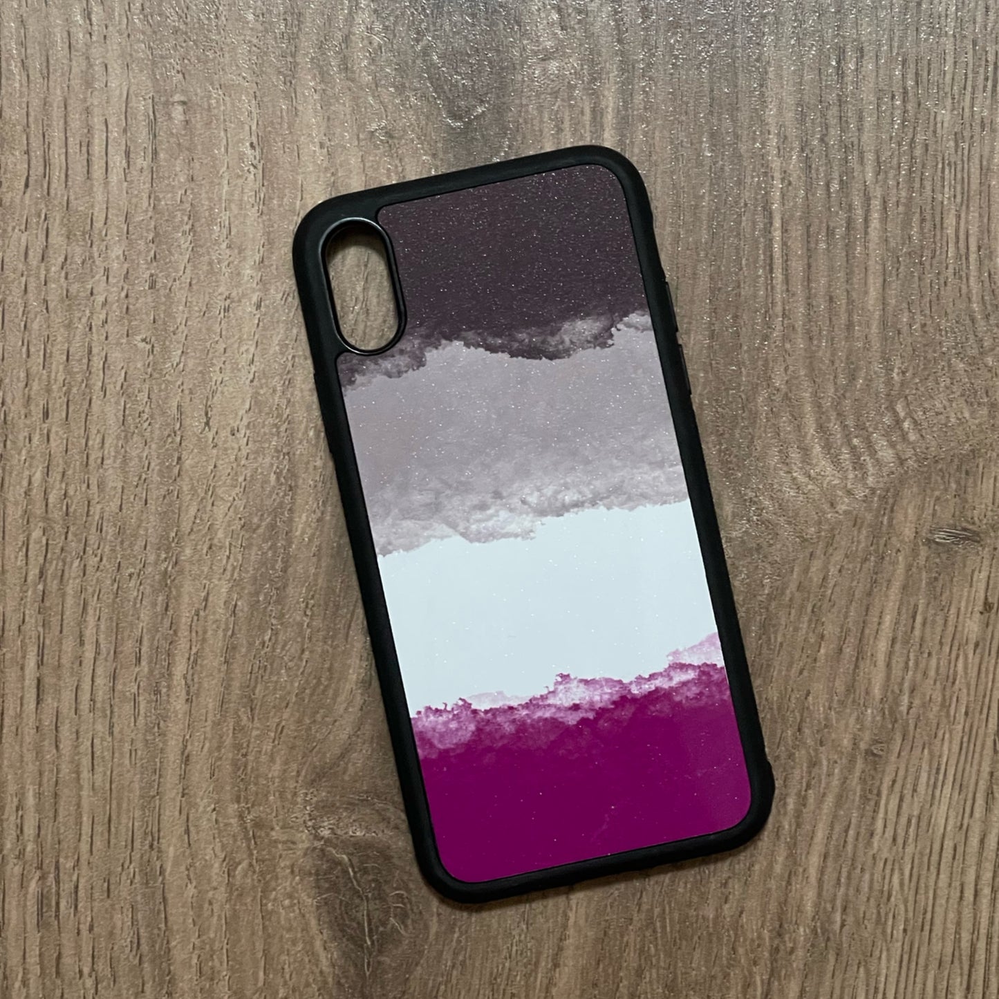 Asexual Watercolour iPhone case