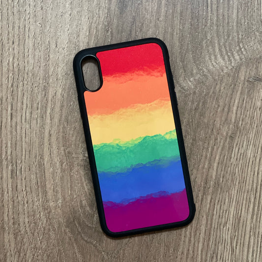 Rainbow Watercolour iPhone case